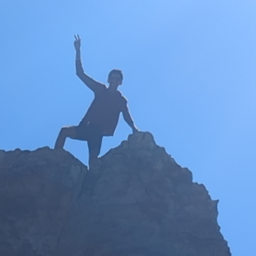 Me at the top of a rock structure